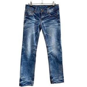 B.B. World Jeans - Distressed Wash out Detail Straight - 26 - Korea